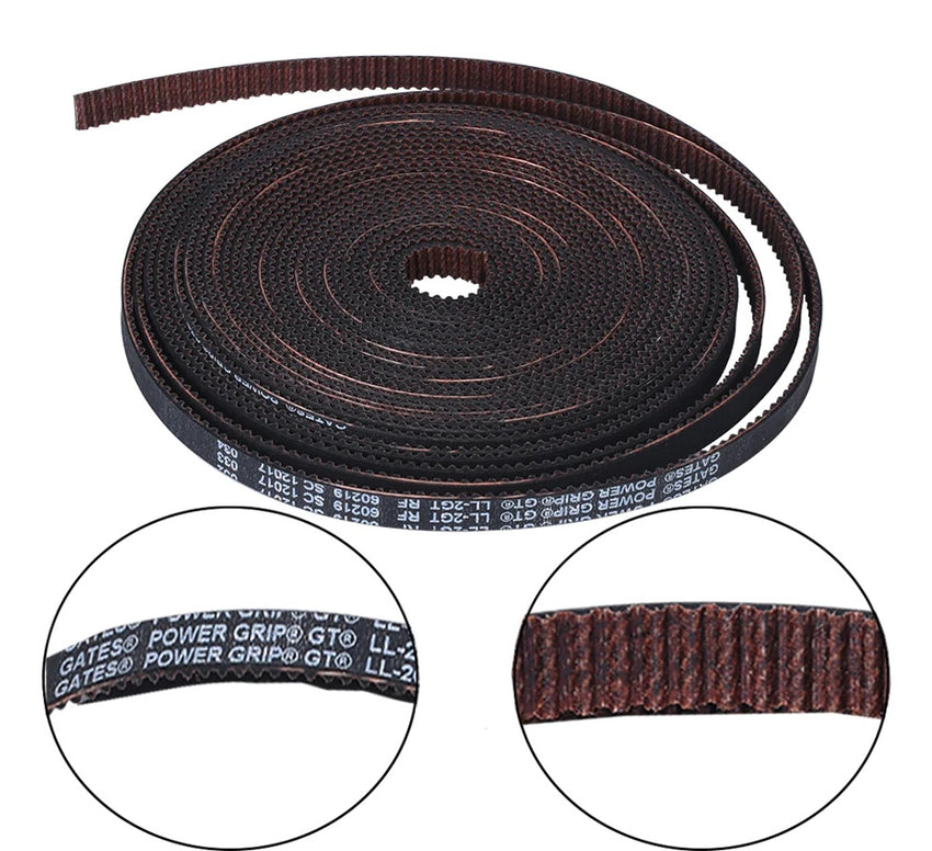 GATES GT2 Reinforced Open Belt LL-2GT RF (6mm/9mm/12mm wide)