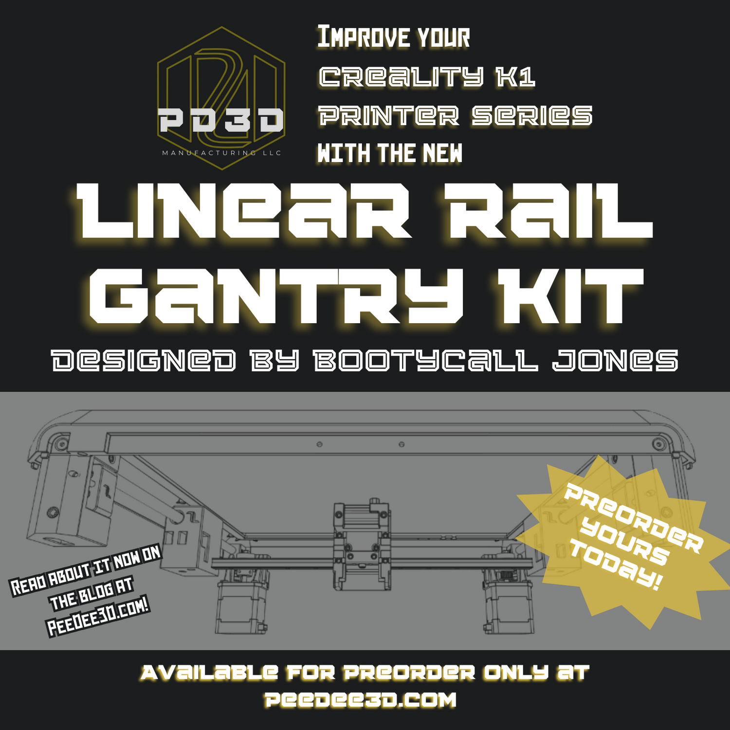 Improve Your Creality K1 Printer Series with the NEW Linear Rail Gantry Kit